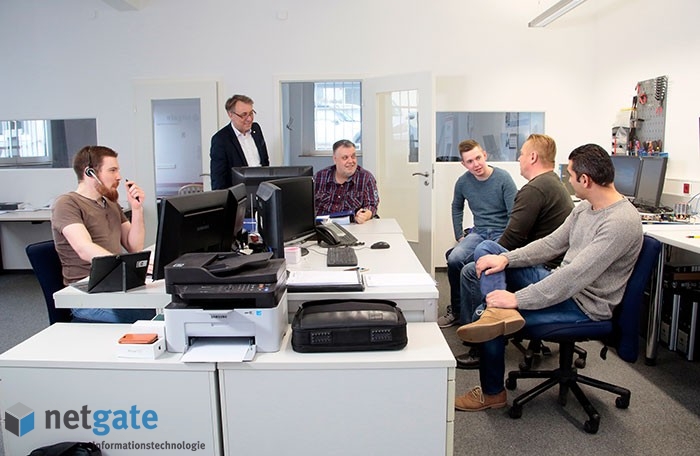 Das Netgate-IT-Team: gutes Betriebsklima, moderne Arbeitsplätze und viel Know-how!