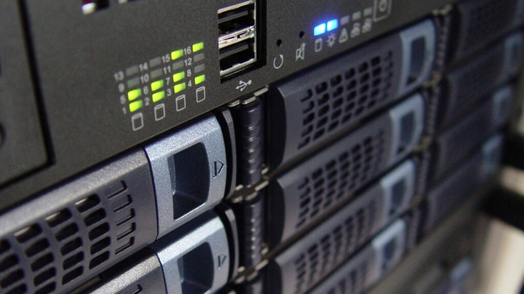 Bild Ausschnitt eines Serverracks